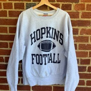 reverse weave John Hopkins football  crewneck xl